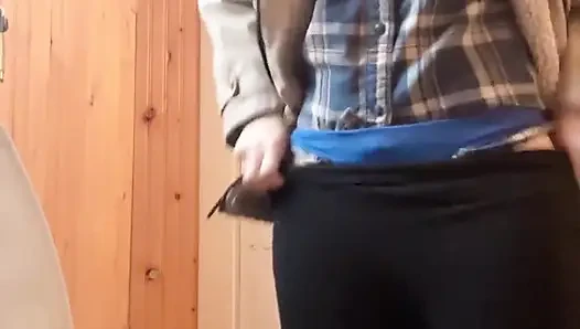 Cooking Food at Kitchen Then Pussy Cant Wait Go to Piss