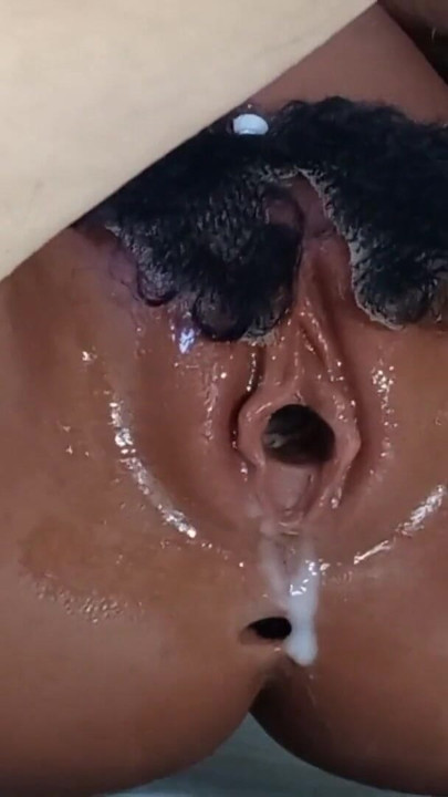 Fucking the hairy brunette doll and stuffing her with cum | Clip 1