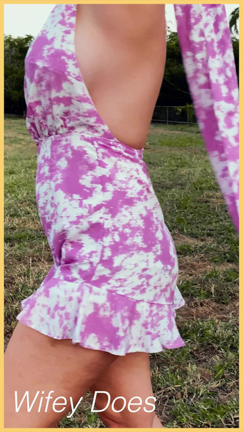 Wifey loves to be naughty in public