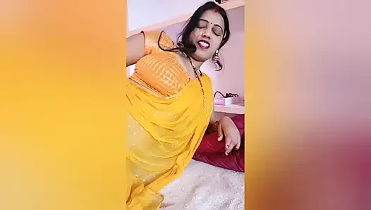 Aksha und Sanjana heiraten Aman und Aman nahm sie mit nach Hause und sie hatten in der Nacht der Hochzeit körperliche Beziehungen.