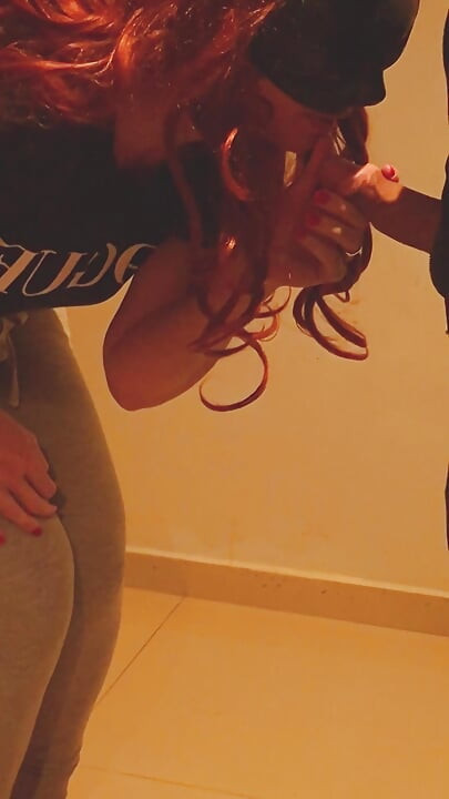 Masked Hotwife Gives Promised Blowjob and Titjob to Friend