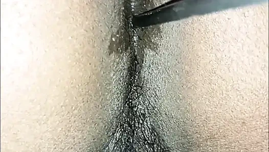 TAMIL husband insert toy in WIFE ASSHOLE for first time - Training for ANAL
