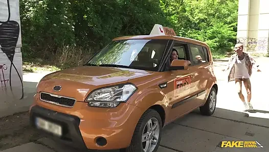 Fake Driving School - Two Hands on the Erection Yes on the Roadhead