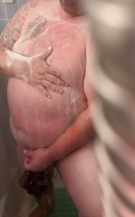 Soapy shower jerking