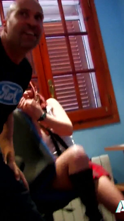 Redhead teen schoolgirl Tania has a big ass and rough sex | Clip 1