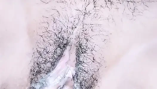 Pooja put her hand in wife's pussy and inserted cucumber, pussy and ass exploded