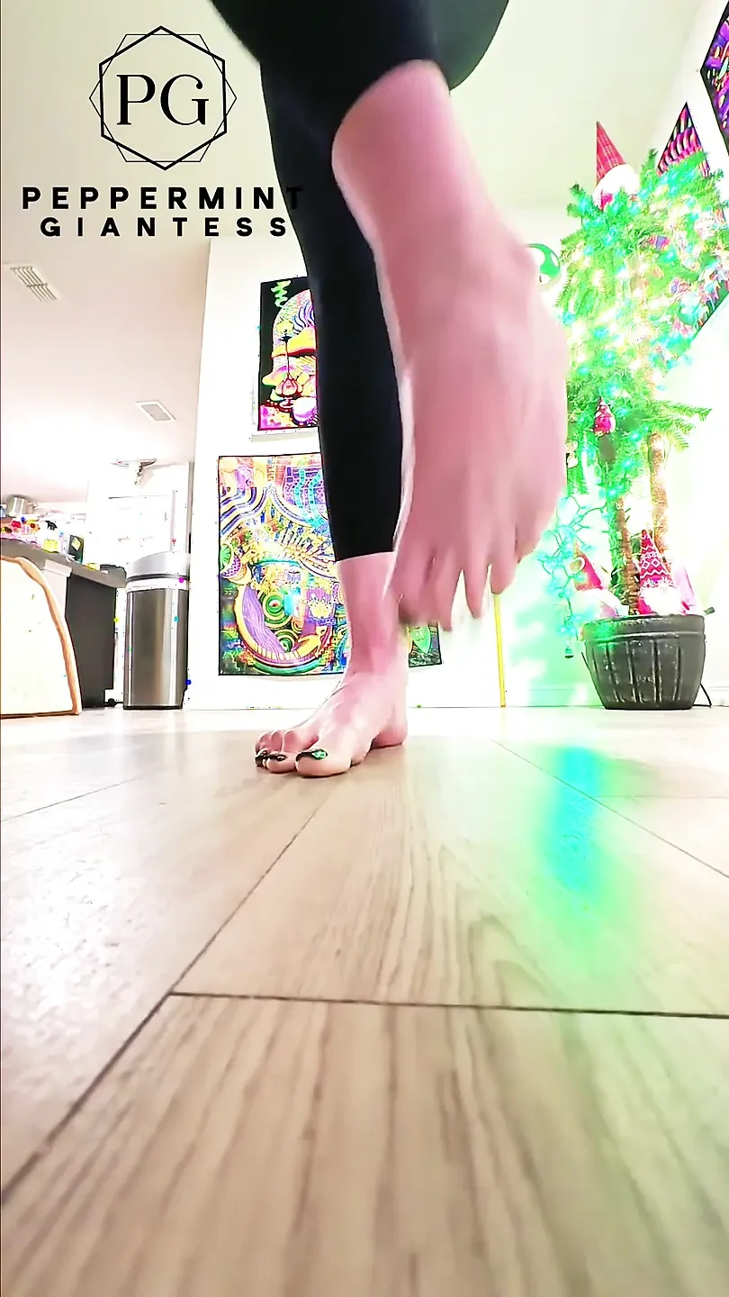 67 Giantess Size 16 Barefoot Stomp Destruction in Slow Motion