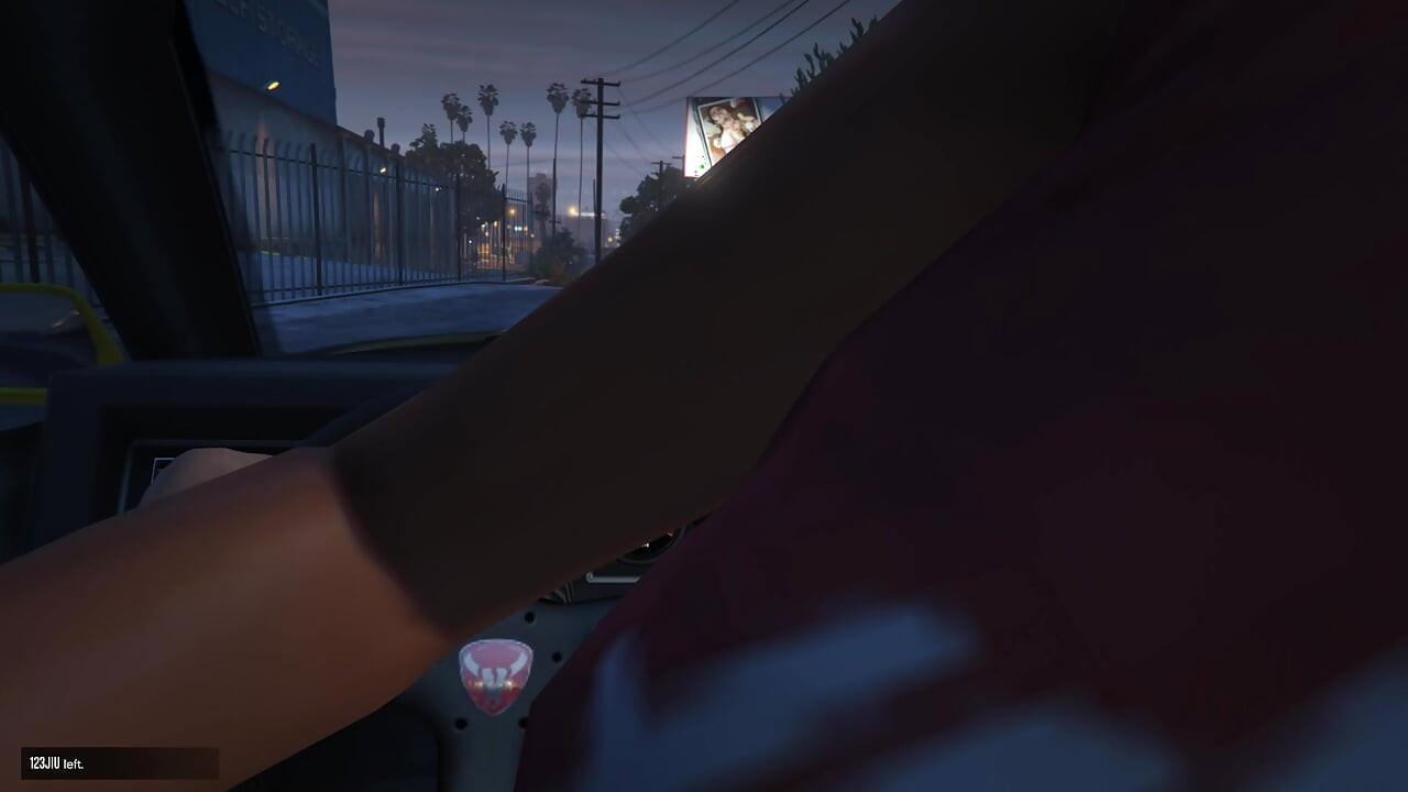 Sexy with whore at night