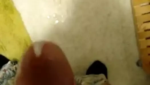 Thick cock shoots cum