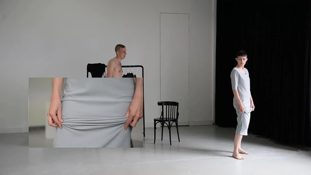 Undressing Floriane Misslin to reveal her little tits