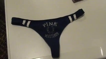 Pink Thongs Jerk Off