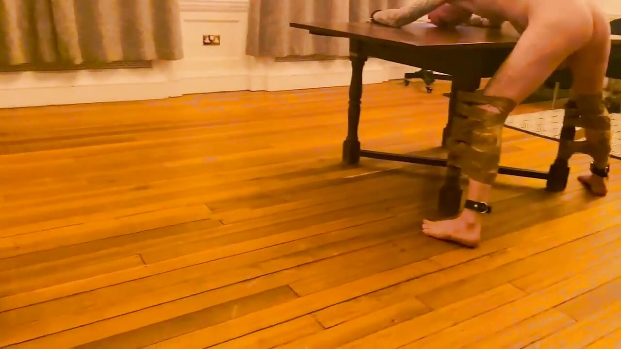 Cold Caning and Some Cute CBT Tied to a Table