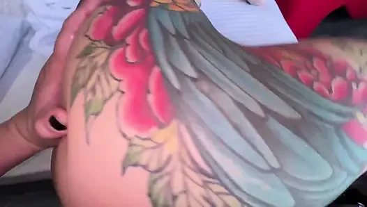 Horny Little Cowgirl Rides on a Thick and Venud Cock Until She Receives a Huge Discharge of Cum