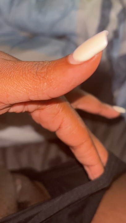 Preparing my Ebony Pussy to be devoured while BF at Work