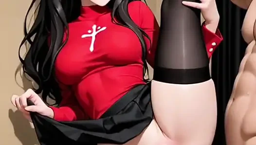 Хентай аниме - секс с моей подругой, пока моего мужа нет дома