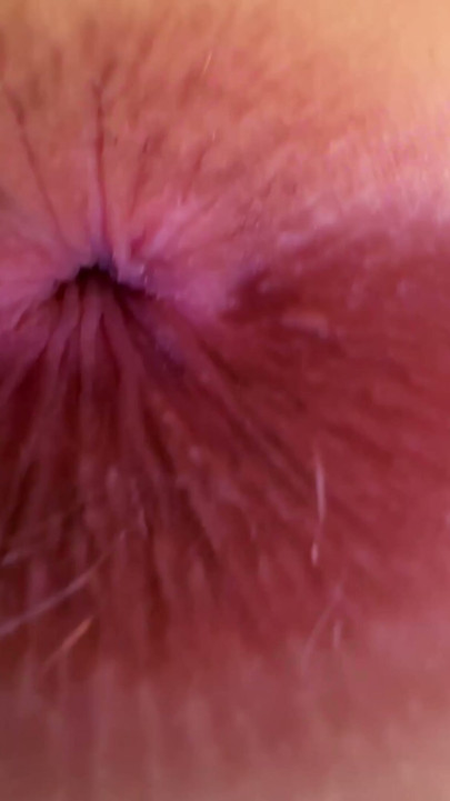 Usually farting helps to find butthole if it’s too hairy | Clip 1