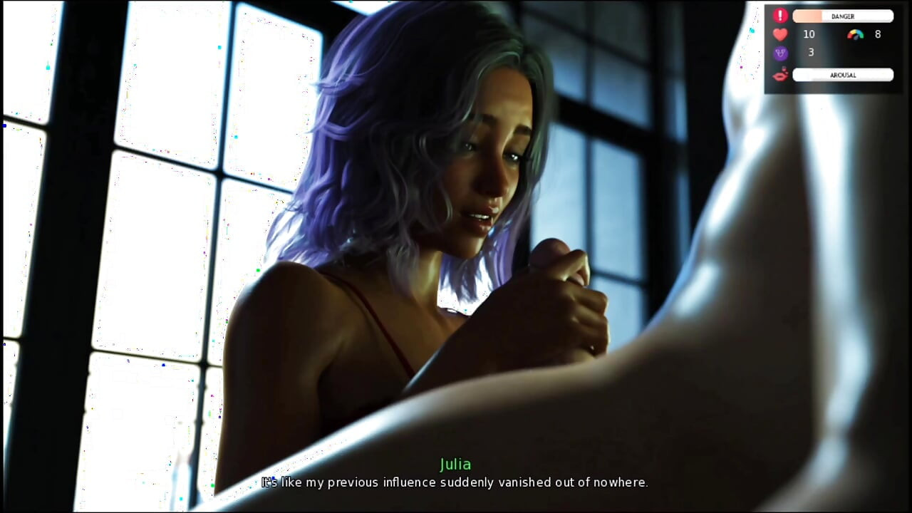 Private time with Julia very intense and highly intimate scenes.Game of hearts 2