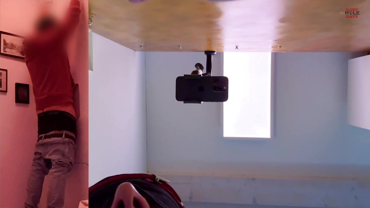 Cum biscuit at gloryhole biscuit jerking off