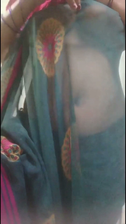 Desi Saree Undressing Tease - Full Nude Solo Play - Intense Orgasm - No Face - 4K | Clip 1