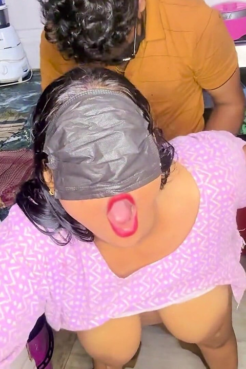 Desi Bhabhi Puts Pomegranate Seeds on Devar’s Cock and Sucks It Before Hard Kitchen Fuck