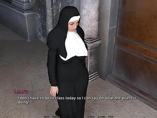 Laura Lustful Secrets: Mulher confessa ao padre como ela traiu o marido em orgia de iate e foi gozada interna - episódio 77