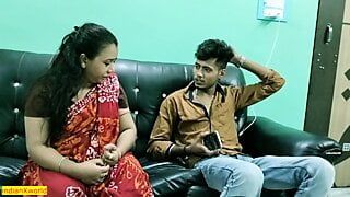印度孟加拉继母令人惊叹的热辣性爱！印度禁忌性爱