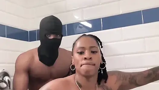 Big titty big booty Sex Goddess gets fuck hard in shower!