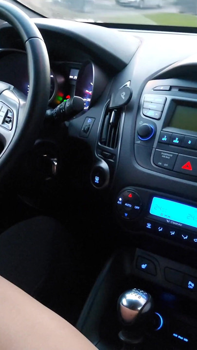 Hot milf in stockings seduces a taxi driver in the car | Clip 3