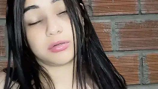 Face of an Indian girl while being fucked from behind