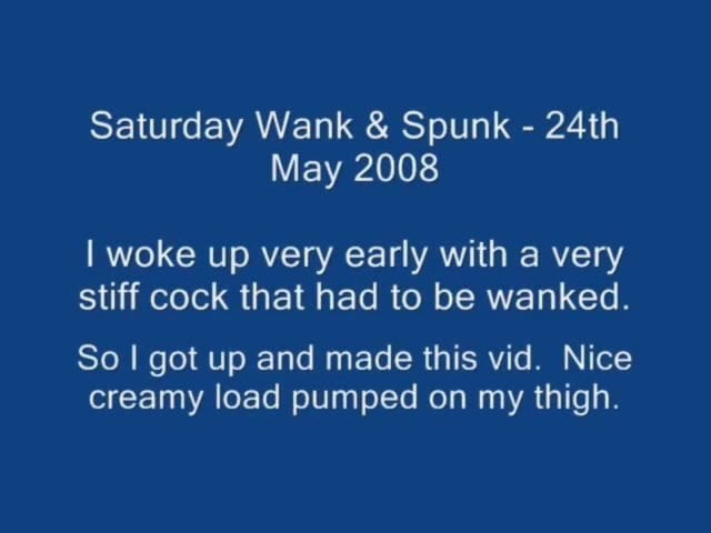 Early morning spunking