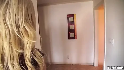 Mofos - Blonde Anikka Albrite & Madelyn Catch Husband Toni in 3some with Amateur Babysitter