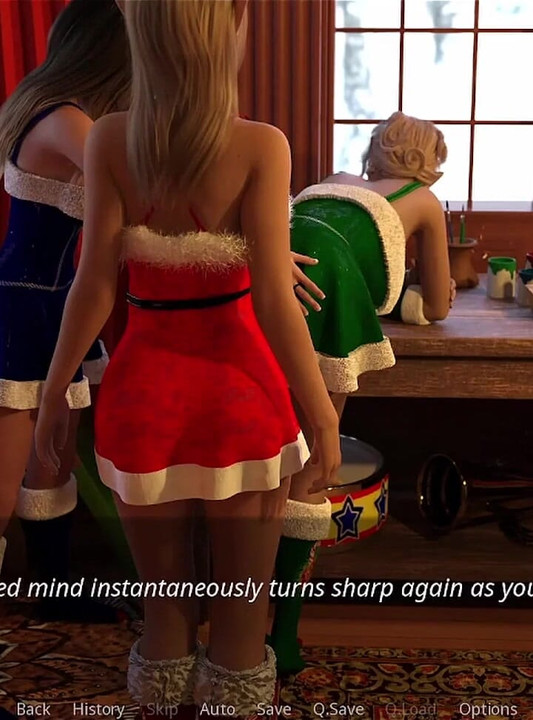 The Lust City - 18 Year Old Busty Cristmas Elf Shows Her Beautiful Body for Santa After She Disappointed Him