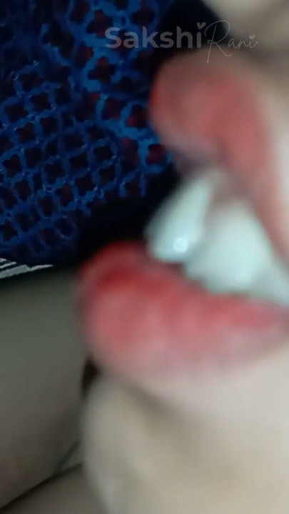 Desi fucked stepmom on bedroom, big tits press and rub nipples on lund at night her room | Clip 1