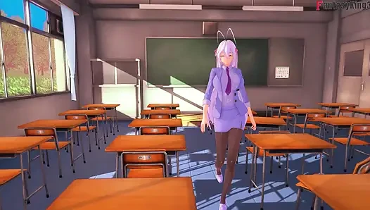 Teacher Rossweisse sends me to detention to give me a blowjob - DXD NTR Madness Series