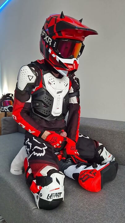 A Very Excited Biker Marked His New Fox Boots