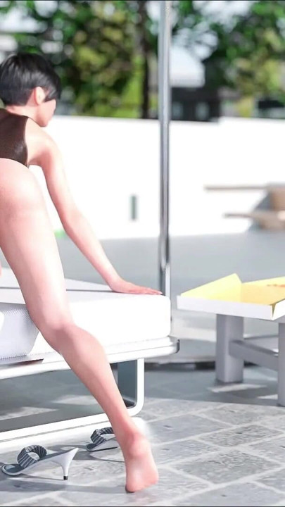 Stepsister Seduce Her Stepbro While Eating Pizza Near Pool Showing Her Boobs And Pussy | Clip 1