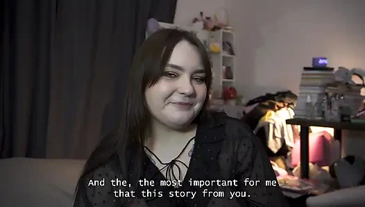 Порно история - они делят заполненный спермой поцелуй вместе после сладкого траха страпоном