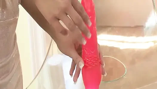 Andrea B Loves Her Dildo