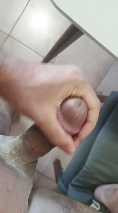 Cuckold jerking off to his wife
