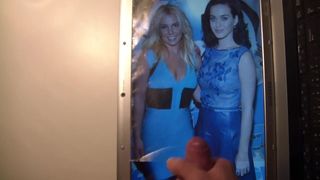 Сперма на Britney Spears и Katy Perry