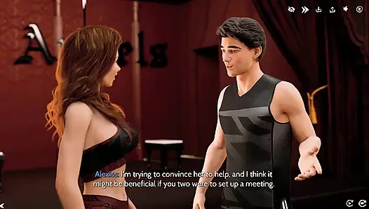 Alexis, Devilla onu daha pis bir özel ders için bir odaya götürene kadar bunun sadece yoga olduğunu düşünüyor