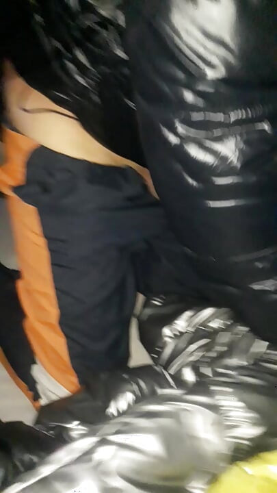 Shiny  Puffer jacket fetish
