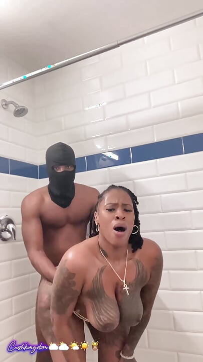 Big titty big booty Sex Goddess gets fuck hard in shower!