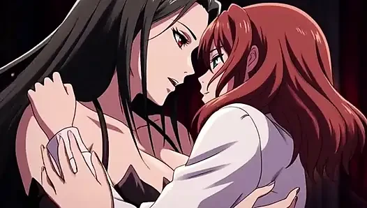 Eine lesbische vampirkönigin transformiert eine schöne junge frau