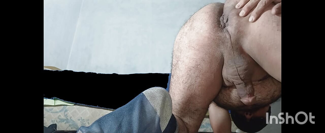 Opening my hairy ass