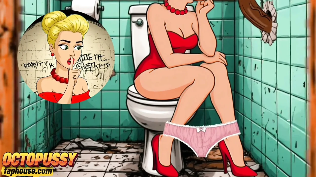 Gloryhole: Married Housewife Fucked in the Mouth and Asshole in a Dirty Public Toilet