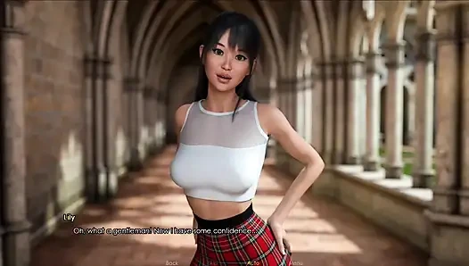 Şehvet akademisi #4 Victoria'nın büyük göğüslerini gördük, Samantha'yı sikmek istiyorum