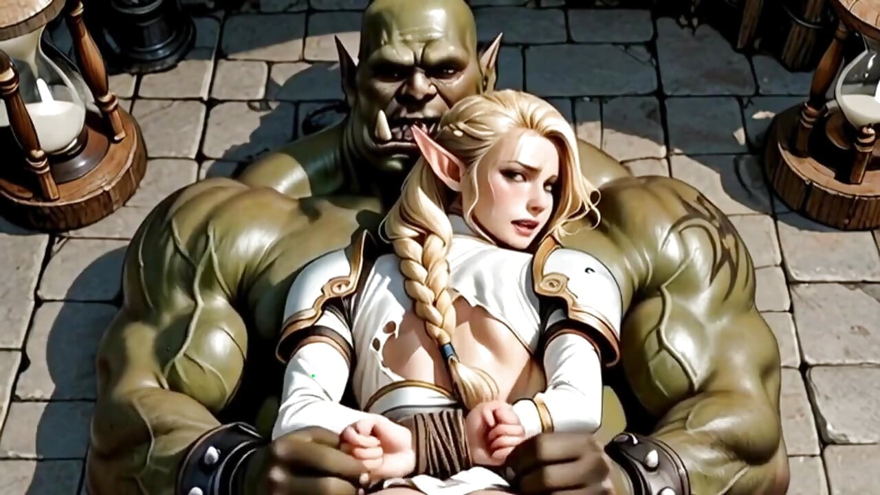 Blonde Elf Babe Dostaje walenie Z Orc King's Cock Part2. Animacja Waifu Hentai.
