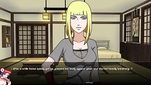 Der beste Naruto-Blowjob. Samui von Rhodilas verschluckt alles. Teil 4