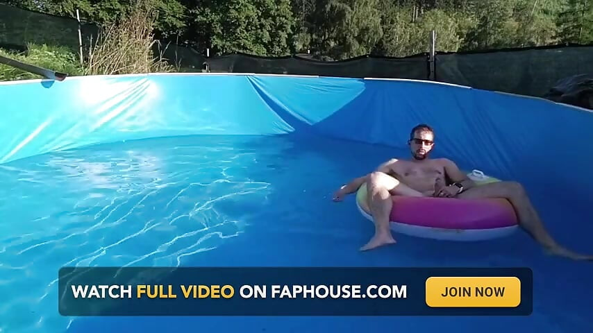 Wet Summer Ride. Handjob in the Pool
